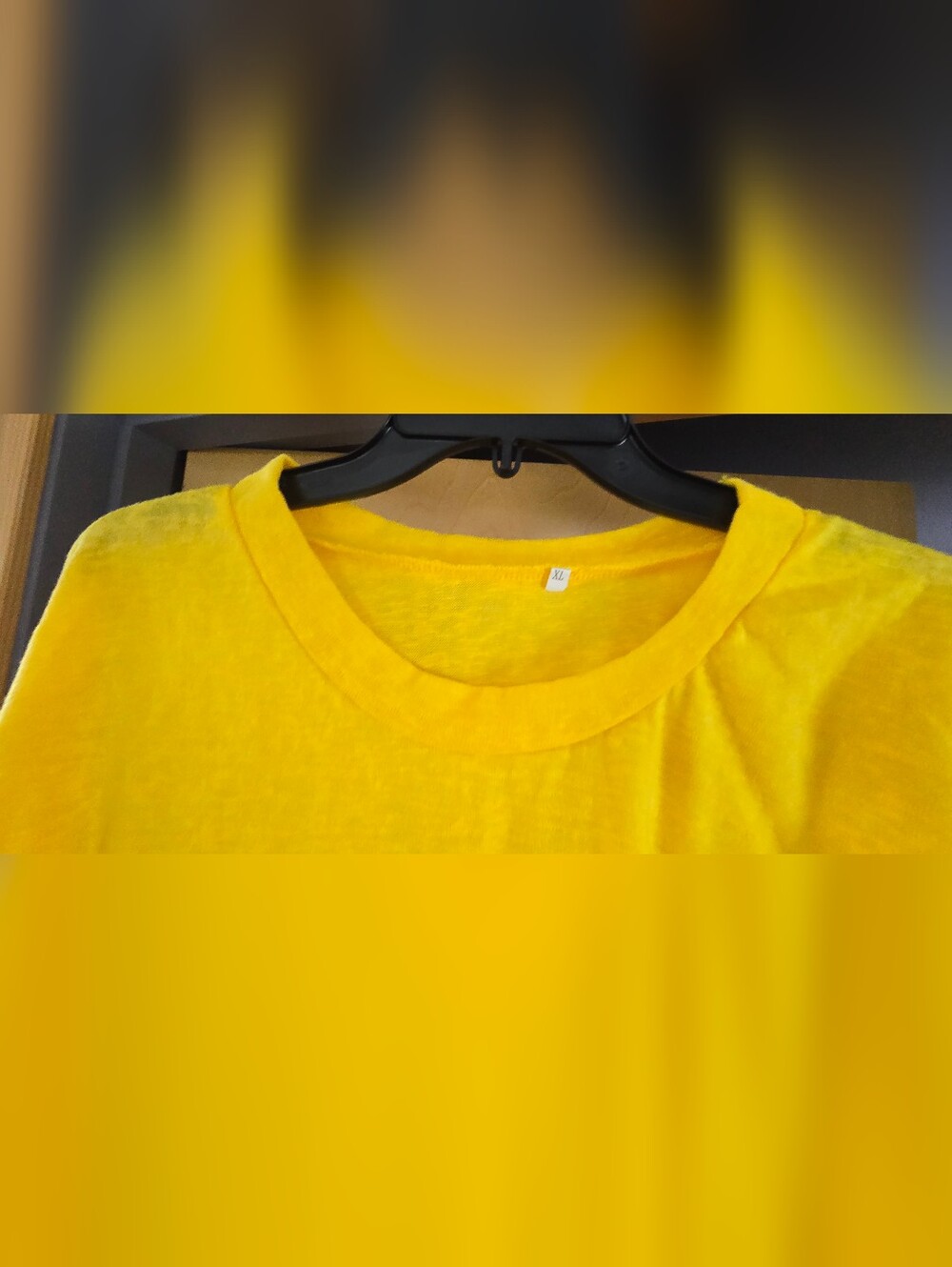 Women's Lightweight Yellow 3/4 Sleeve Relaxed Top - Picture 2 of 4
